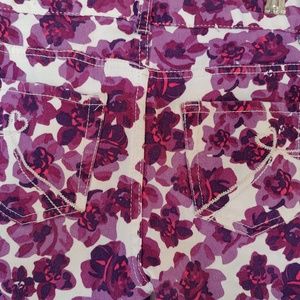 Girls Flower Jeggings